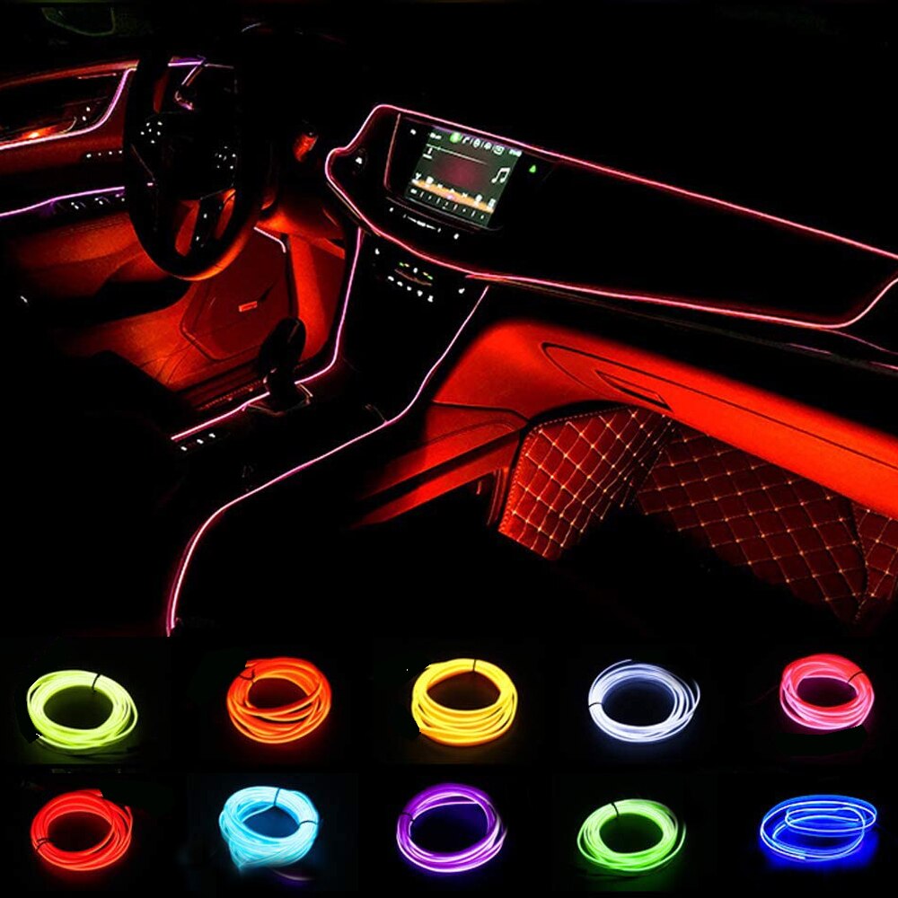 Led El Wire - 1m/3m/5m usb led luz ambiente para