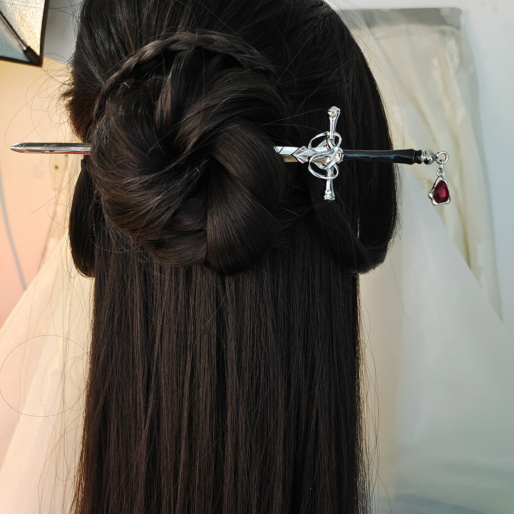 Cosplay Prop Dagger - Pauzinho de Cabelo em Formato de