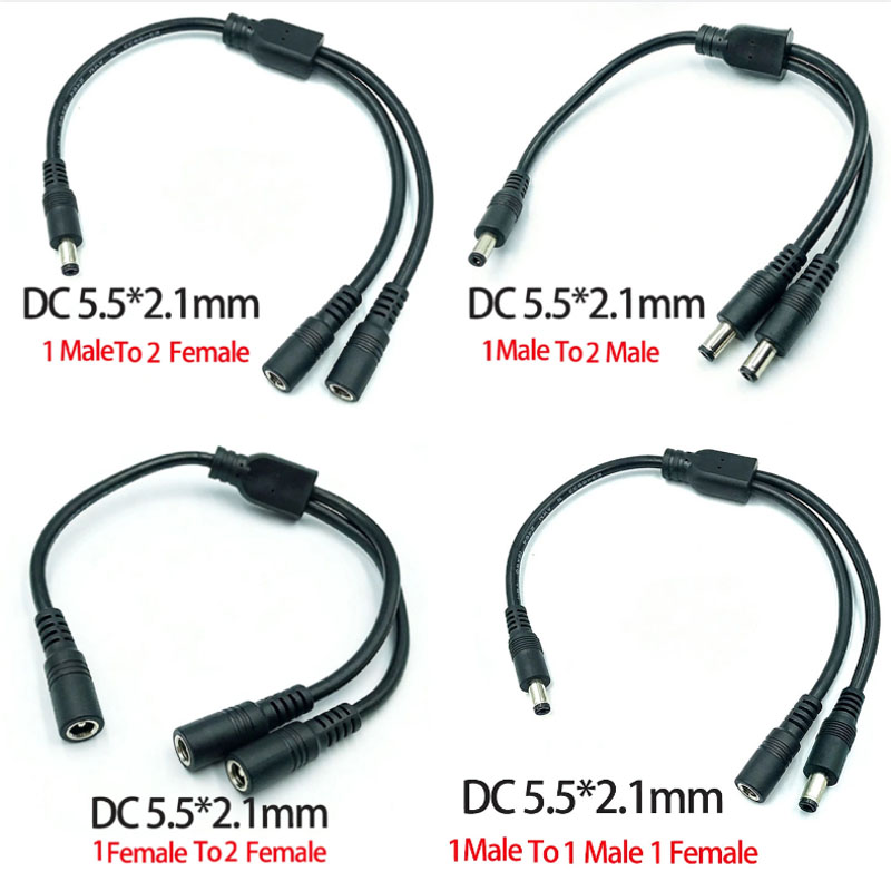 Conector DC 5.5mm*2.1mm 1 para - Led El Wire avaliação e preço