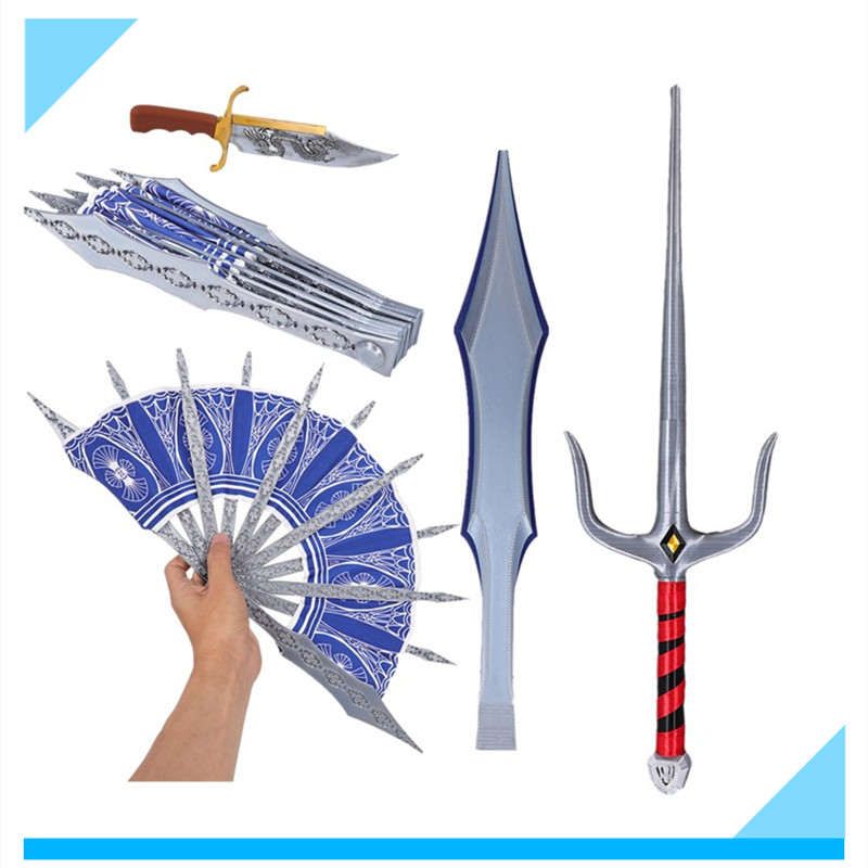 Kitana cosplay fãs dobrável ve - Cosplay Prop Dagger avaliação e preço