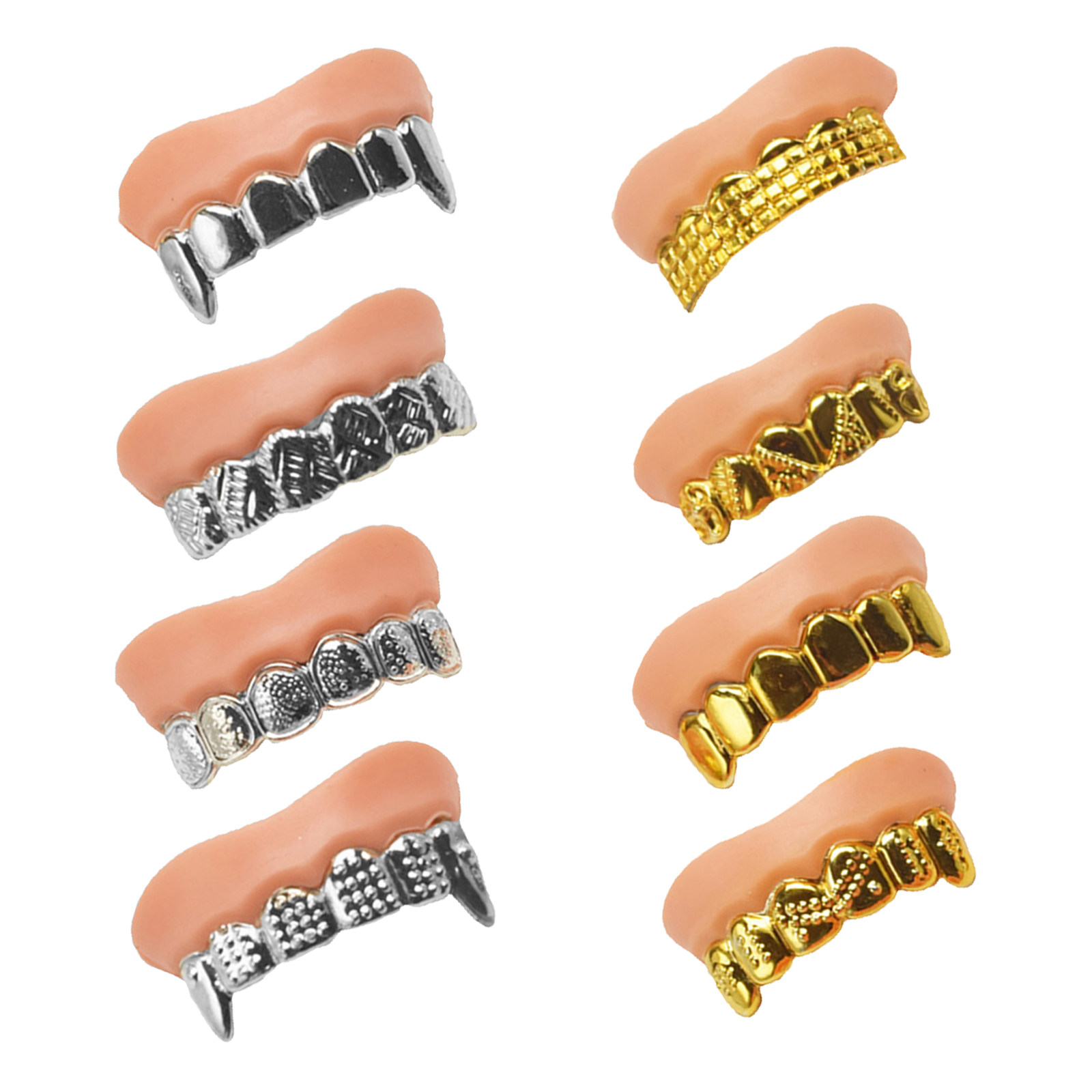 8 Peças de Dentes de Zumbi Fal - Easy Cosplay Prop avaliação e preço