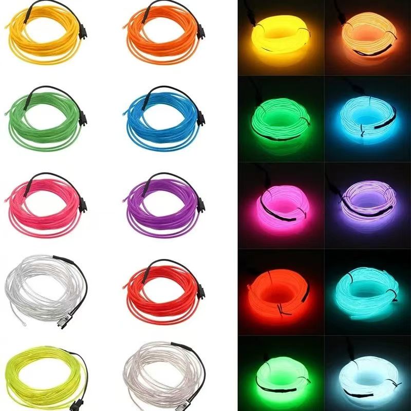 Fio de LED EL 10/5/3/1m com Lu - Led El Wire avaliação e preço