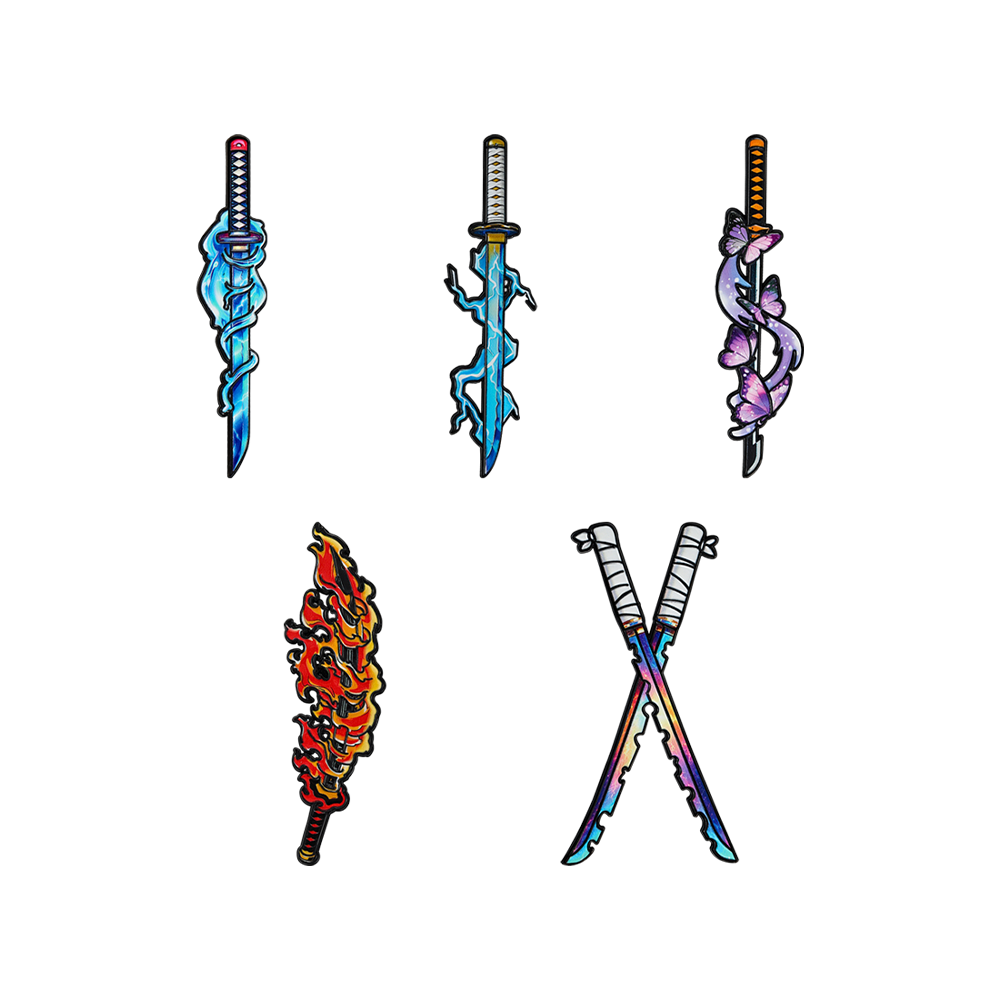 Conjunto de 5 Pins de Esmalte  - Cosplay Prop Dagger avaliação e preço