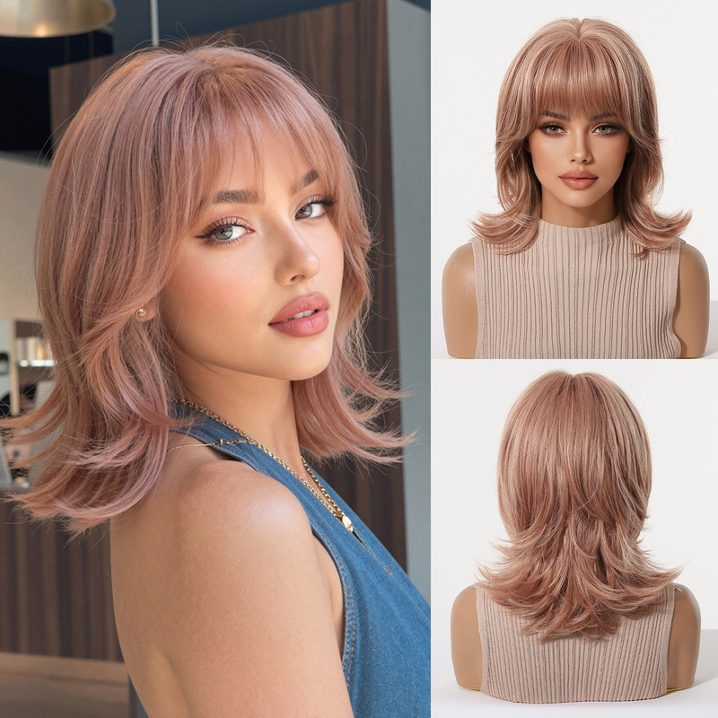 Peruca feminina com franja, ca - Wig Fiber Net avaliação e preço